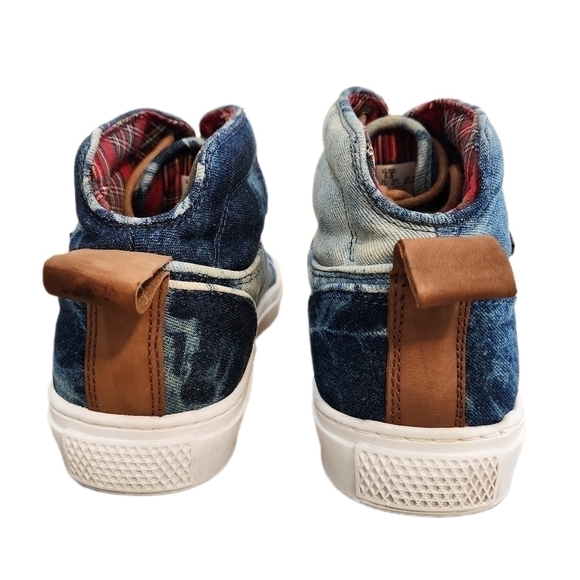 VAN'S OTW Collection,Blue/White Tie Dye Jean High tops, US Men's 8.5 - Picture 5 of 9